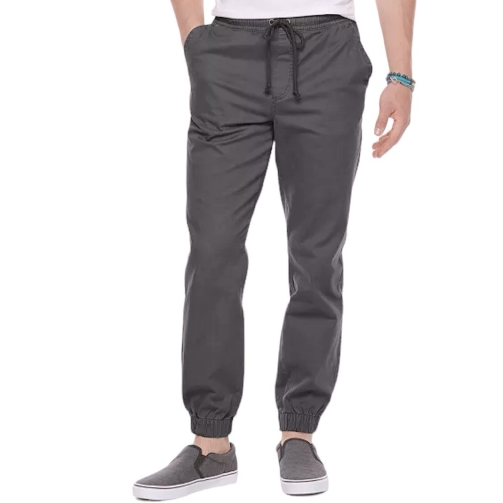 Urban Pipeline Men’s Gray MaxFlex Twill Jogger Pants Size Large